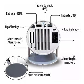 MINI PROJETOR HD LED - ULTRA CINEMA